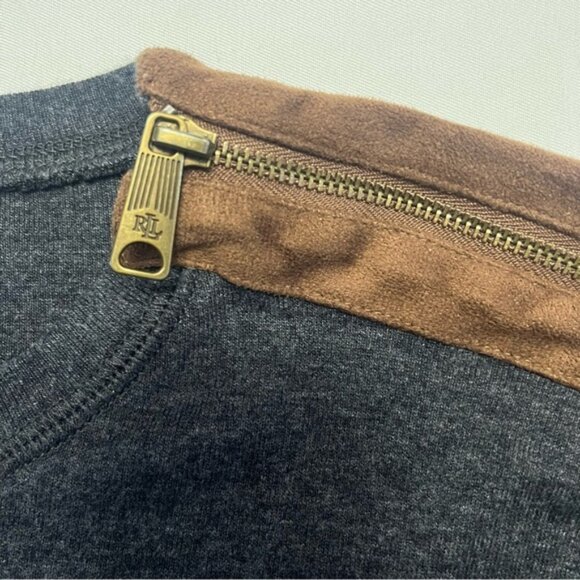 Lauren Ralph Lauren Equestrian Elbow Patch Top XL Fits S/M - Picture 4 of 10